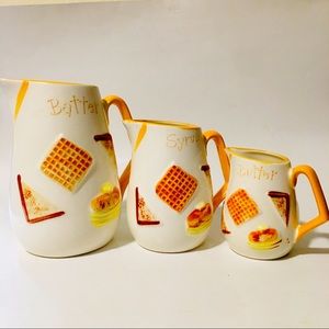 Vintage Napcoware Pancake Pitcher Set